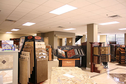 Image of Idlewood Interiors' commercial interior renovation for their showroom just outside Atlanta GA
